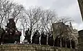 Medieval warriors near the Maiden Tower