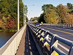 Jean-Jacques-Bertrand Bridge in Noyan, over Richelieu River.