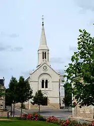 The church in Noyant-de-Touraine