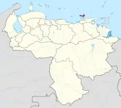 Location within Venezuela