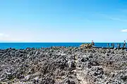 Nusa Dua peninsula clif overlooking Indian Ocean