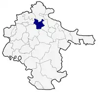 Nuštar municipality within Vukovar-Srijem county