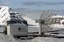 Mobile system at the SvalRak launch site at Ny-Ålesund, Norway (2003)