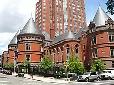 The original New York Cancer Hospital, built between 1884 and 1886, now housing, at 455 Central Park West and 106th Street