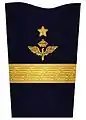 Mess jacket sleeve insignia for a brigadier general