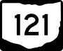 State Route 121 marker