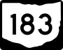 State Route 183 marker