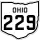 State Route 229 marker