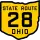 State Route 28 marker