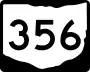 State Route 356 marker