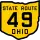 State Route 49 marker