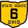 State Route 6 marker