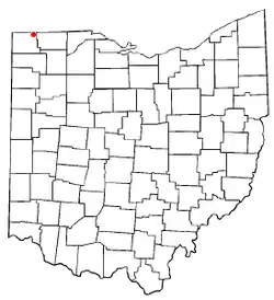 Location of Alvordton, Ohio