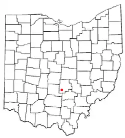 Location of Amanda in Ohio