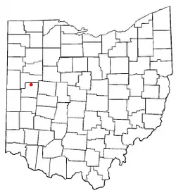 Location of Botkins, Ohio