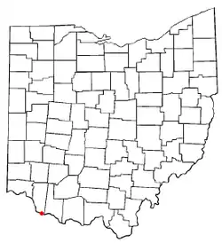 Location of Chilo, Ohio