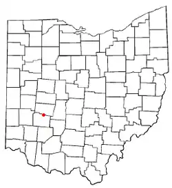 Location of Clifton, Ohio