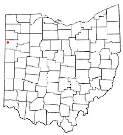 Location of Convoy, Ohio