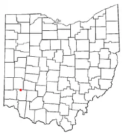 Location of Five Points, Ohio