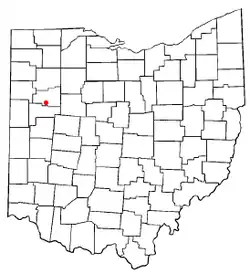 Location of Fort Shawnee, Ohio