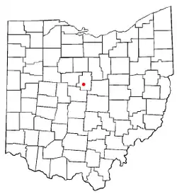 Location of Fulton, Ohio