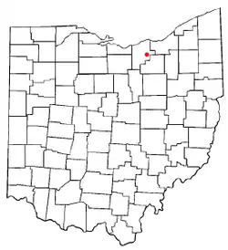 Location of Grafton, Ohio