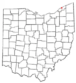 Location of Grand River, Ohio