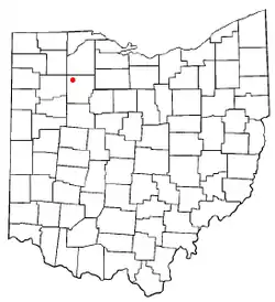 Location of McComb, Ohio