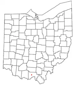 Location of McDermott, Ohio