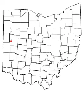 Location of Minster, Ohio