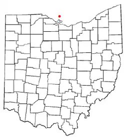 Location of South Bass Island, Ohio