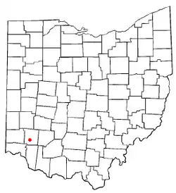 Location of South Lebanon, Ohio