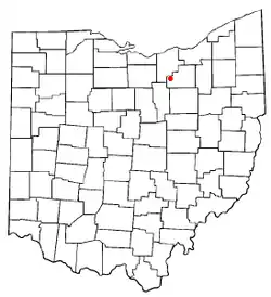 Location of Spencer, Ohio