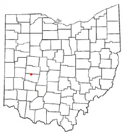 Location of Tremont City, Ohio