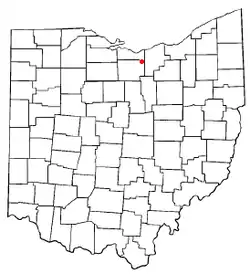 Location of Wakeman, Ohio