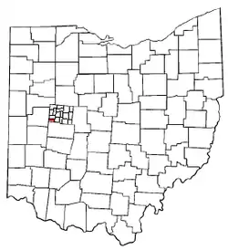 Location of Miami Township in Ohio