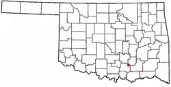 Location of Bromide, Oklahoma