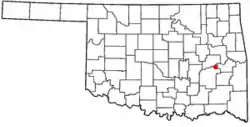 Location of Carlton Landing, Oklahoma