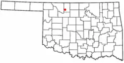 Location of Carmen, Oklahoma