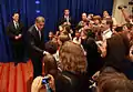 President Barack Obama visits the United States embassy in Phnom Penh.