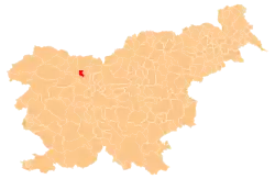 Location of the Municipality of Naklo in Slovenia