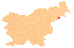 Location of the Municipality of Cirkulane in Slovenia