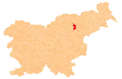 The location of the Municipality of Zreče