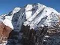 Observation Point covered with winter snow