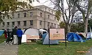 Occupy Boise encampment on the grounds of the defunct Ada County Courthouse, November 6, 2011