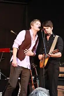 Odin Staveland and Paul Hansen  live with Vamp in 2011.