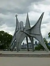 Man, a sculpture by Alexander Calder, on Saint Helen's Island