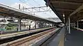 The south end of the down Tokaido Line platforms (3-4), July 2015