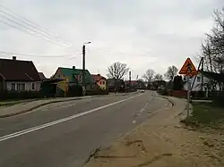 Main road in the village