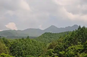 Mount Ogura as seen from Kitaaiki, Nagano Prefecture